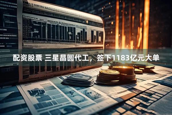 配资股票 三星晶圆代工，签下1183亿元大单